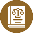 Legal book icon with scales